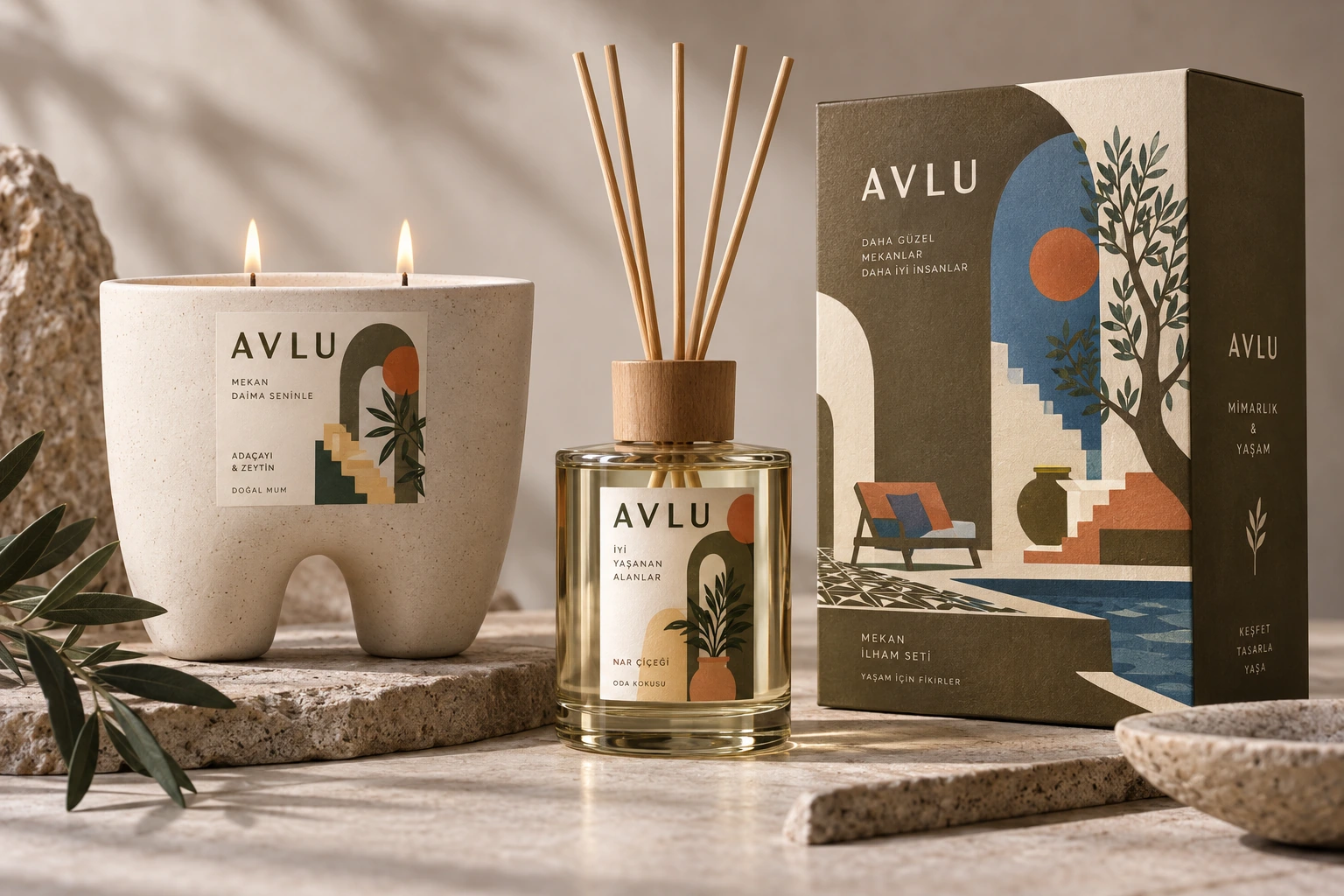 AVLU — Etiket & ürün serisi konsept çalışması