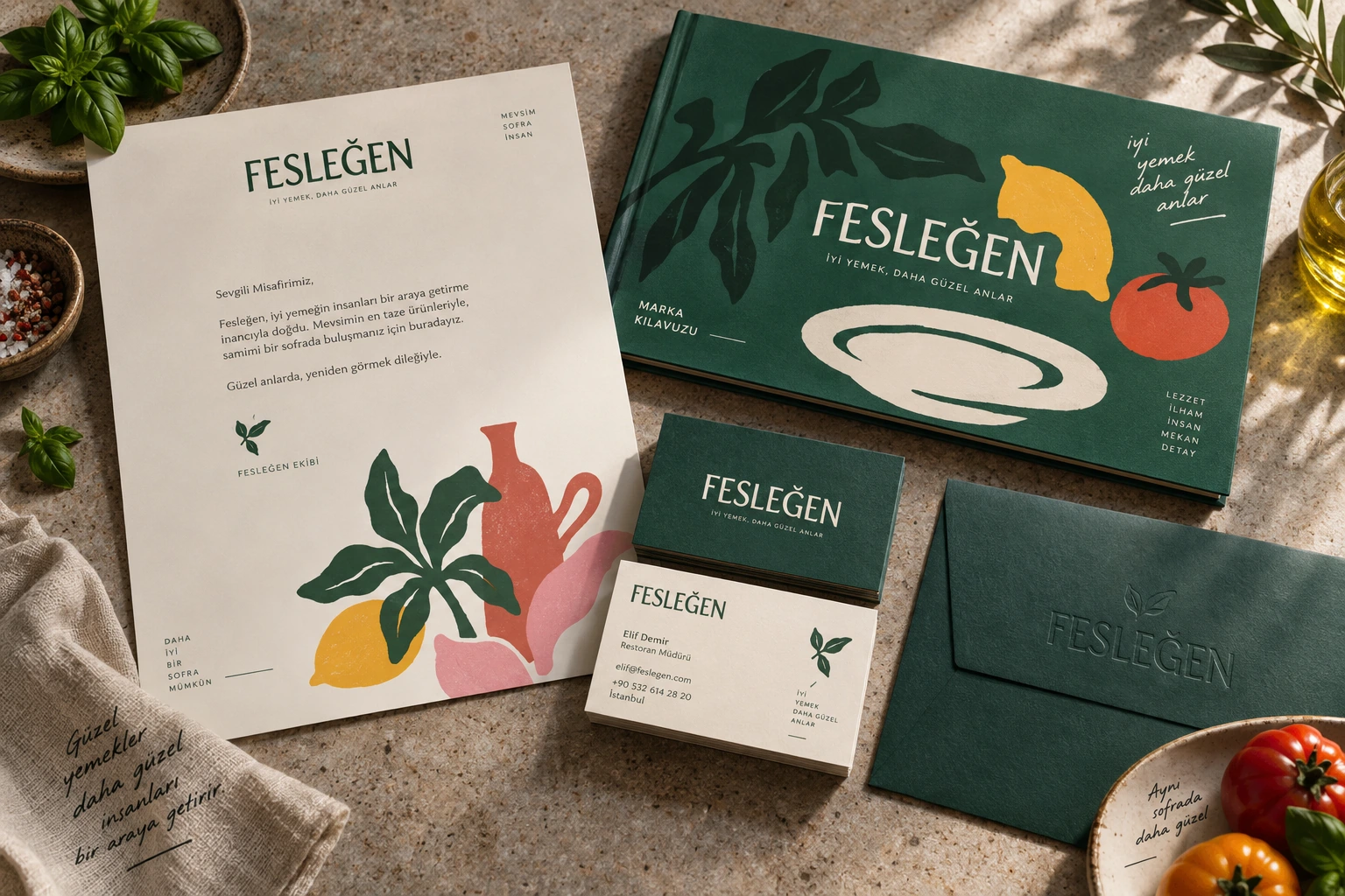 FESLEĞEN — Kurumsal kimlik konsept çalışması